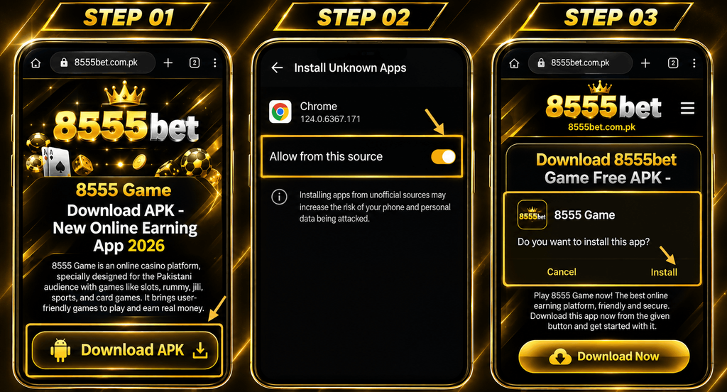 8555bet APK download screenshot