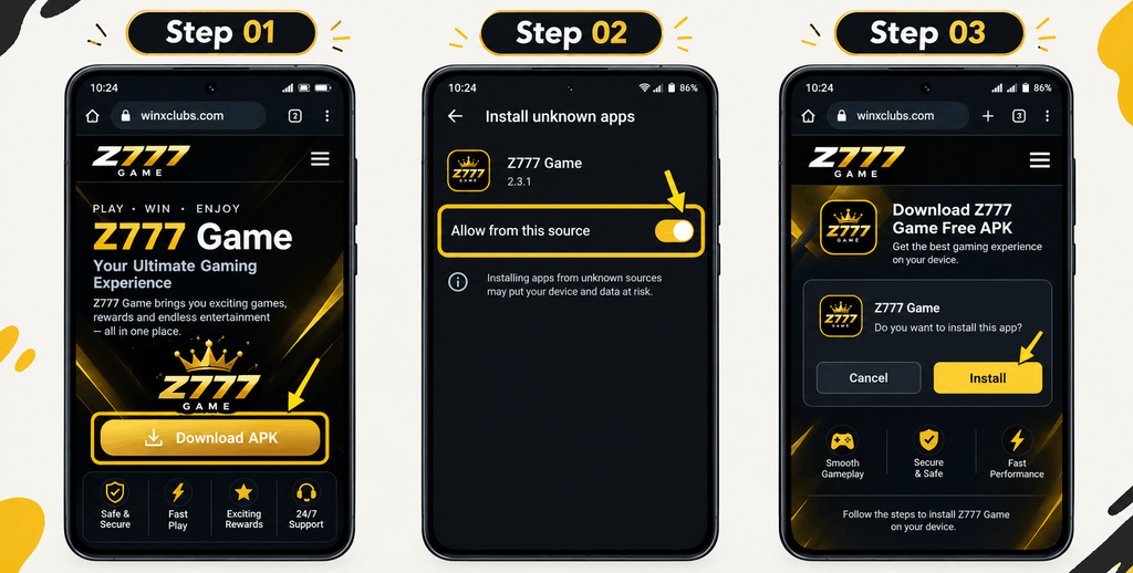 HC777 Game APK download screenshot